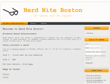 Tablet Screenshot of boston.nerdnite.com
